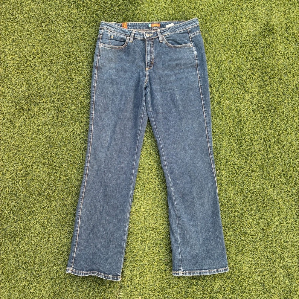 Wrangler Aura Low Rise Denim Jeans Women's 12P 33x31 Blue Wash Y2K 90s